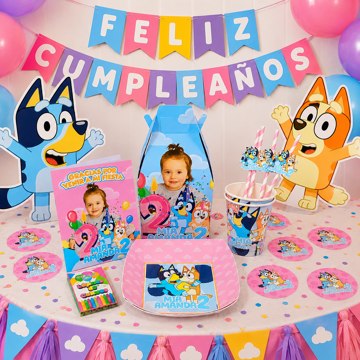 Pack 3 Cotillón Personalizado