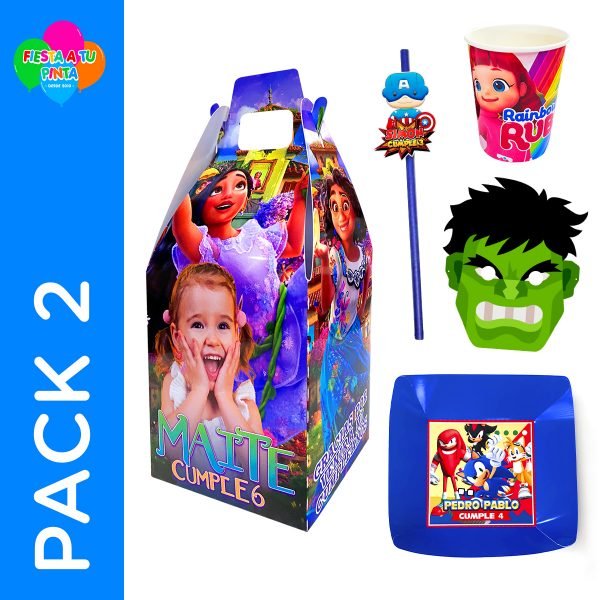 Pack 2 Cotillón Personalizado