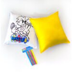Cojín Para Colorear + 6 Lápices plumones