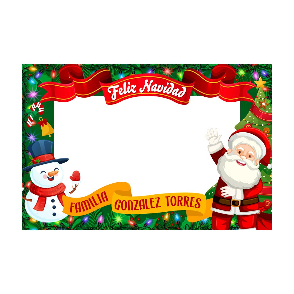 Cuadro Selfie Navidad Personalizado